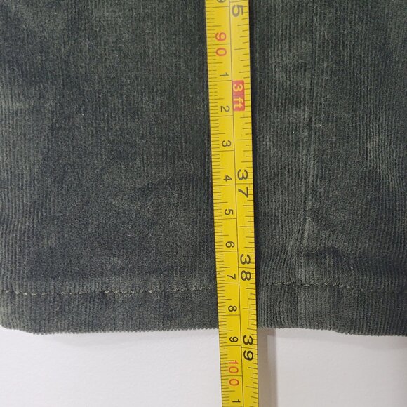 Joe Fresh Green Cotton Blend Mid Rise Slim Corduroy Straight Leg Jean Size 25 - Picture 13 of 16